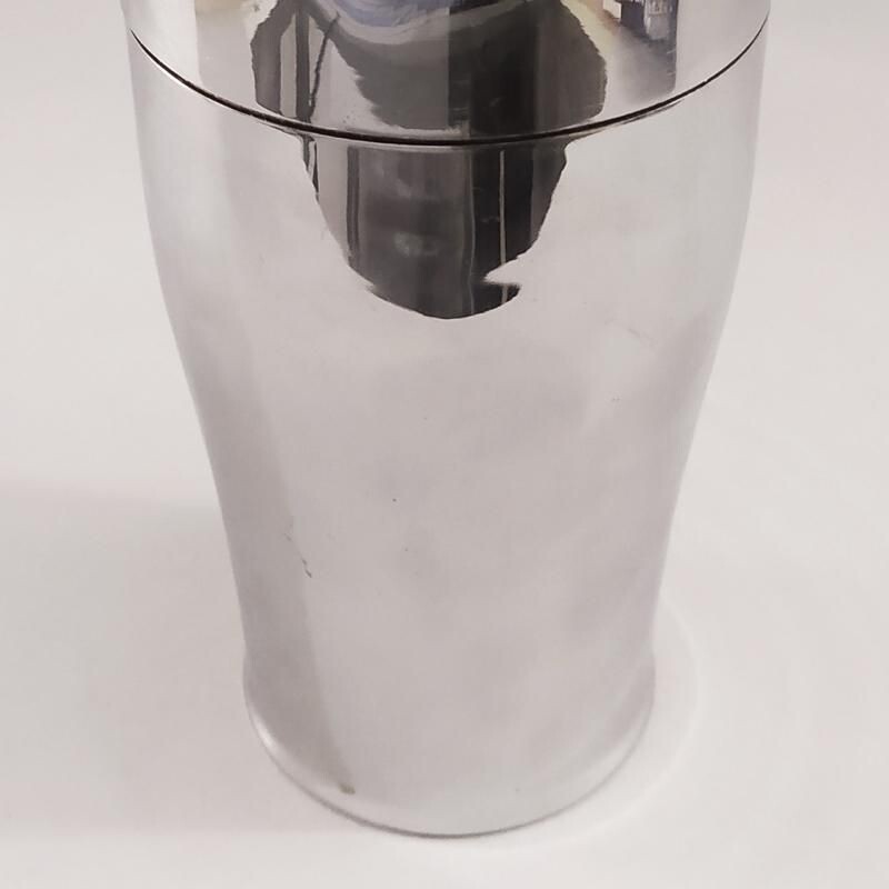 Vintage Alfra stainless steel shaker by Carlo Alessi, Italy 1960