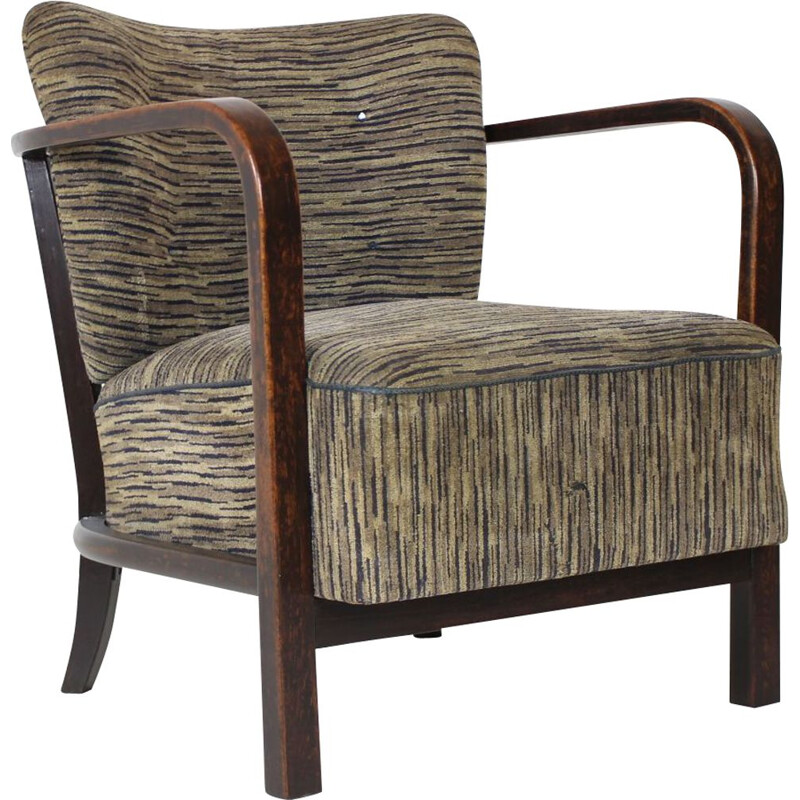 Vintage armchair, Art deco czechoslovakia 1930s