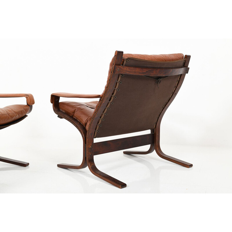 Lot de 4 chaises lounge vintage Siesta par Ingmar Relling pour Westnofa 1970
