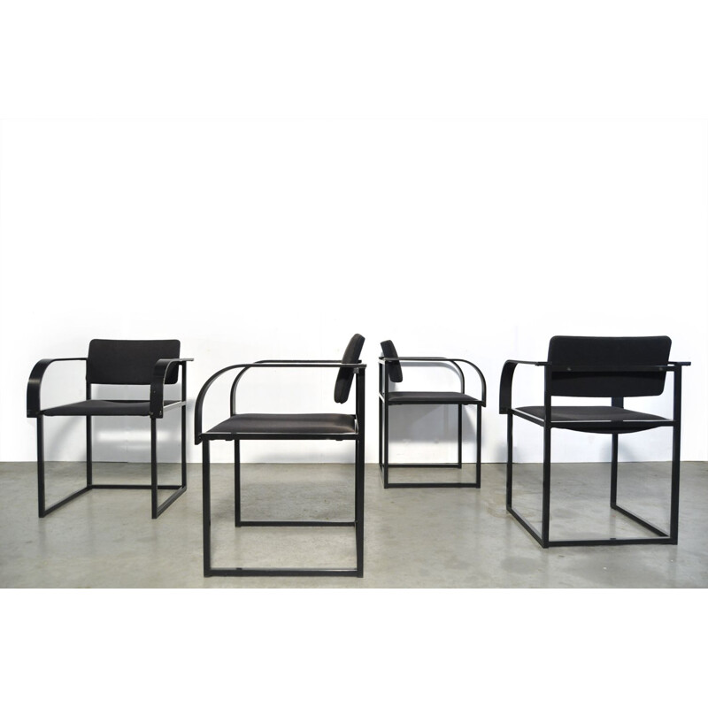 Ensemble de 4 Chaises vintage  type FM80, par Pierre Mazairac & Karel Boonzaaijer, Pastoe 1980