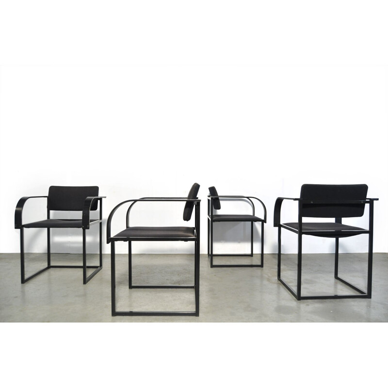 set of 4 Vintage dining chairs, type FM80, by Pierre Mazairac & Karel Boonzaaijer, Pastoe 1980s