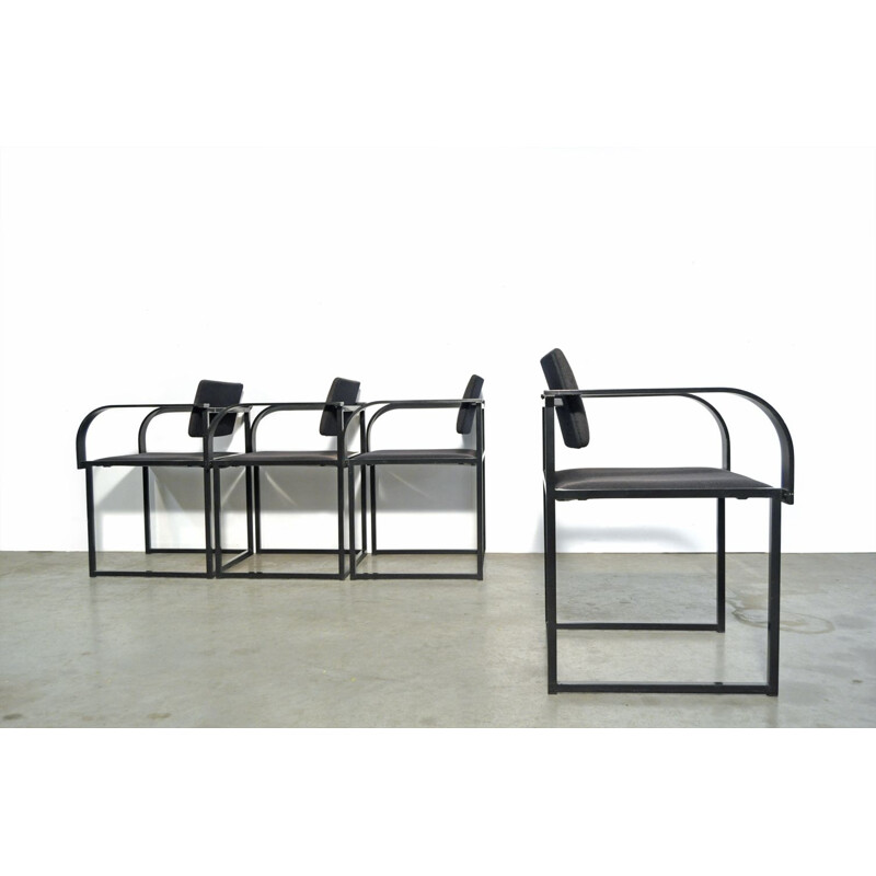 set of 4 Vintage dining chairs, type FM80, by Pierre Mazairac & Karel Boonzaaijer, Pastoe 1980s