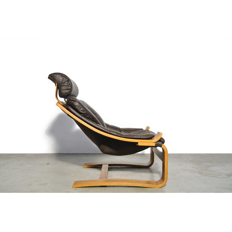 Vintage 'Kroken' lounge chair by Ake Fribyter for Nelo Mobel, Sweden 1970s 