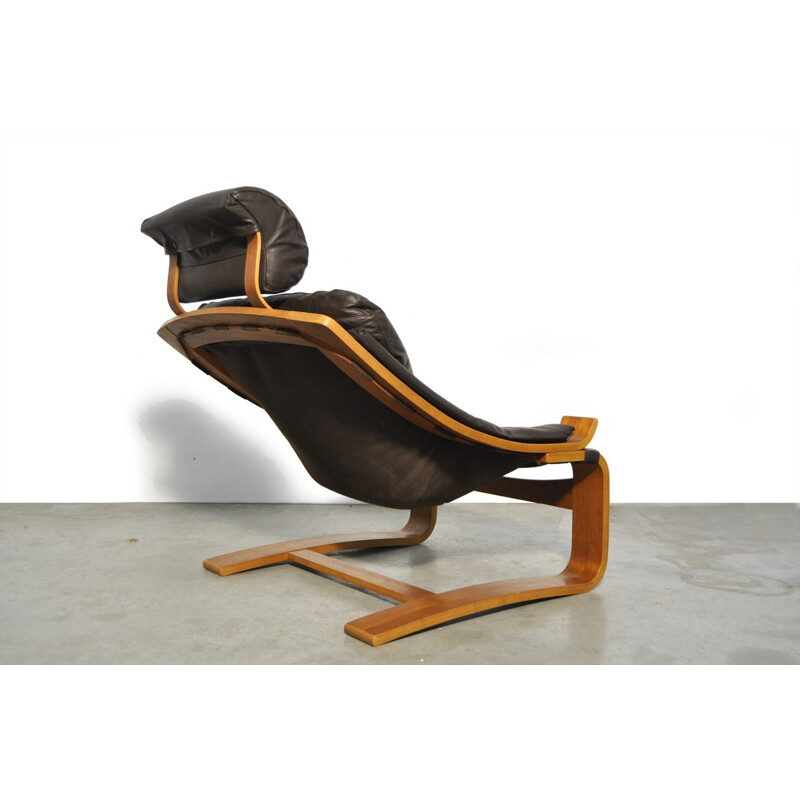 Vintage 'Kroken' lounge chair by Ake Fribyter for Nelo Mobel, Sweden 1970s 