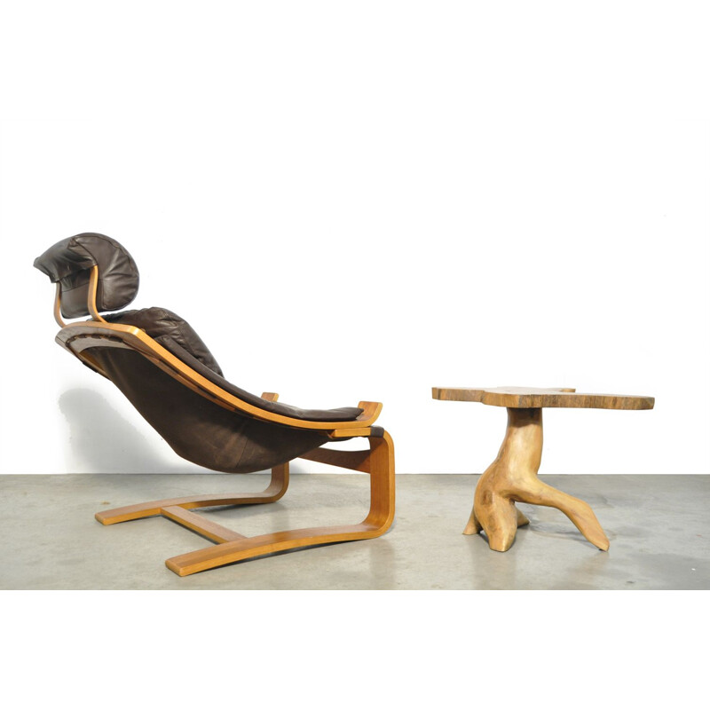 Vintage 'Kroken' lounge chair by Ake Fribyter for Nelo Mobel, Sweden 1970s 