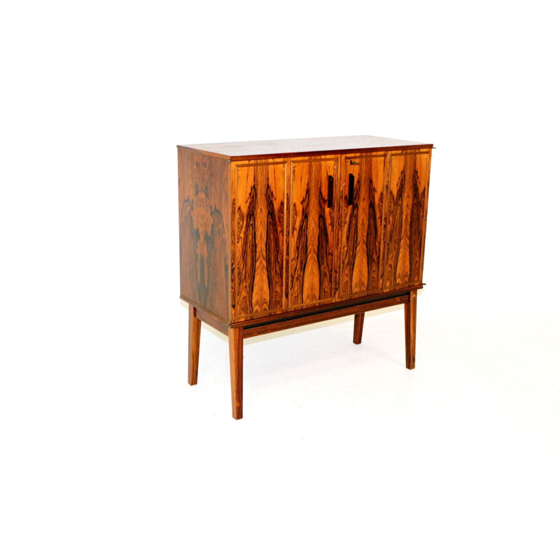 Vintage Small storage cabinet or TV cabinet in rosewood, Aristokrat Skantic Radio AB, Sweden 1960