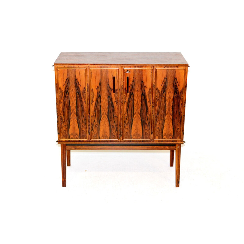 Vintage Small storage cabinet or TV cabinet in rosewood, Aristokrat Skantic Radio AB, Sweden 1960