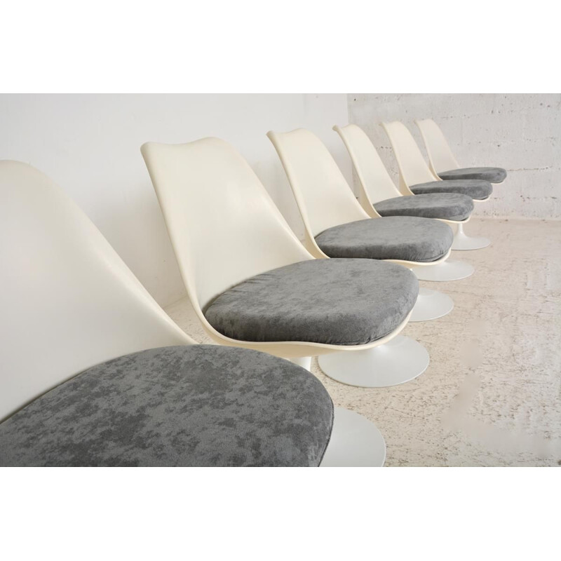 Suite of 6 Vintage swivel chairs 'Tulip' by Eero Saarinen Knoll international 1960