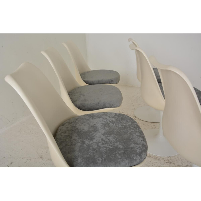 Suite of 6 Vintage swivel chairs 'Tulip' by Eero Saarinen Knoll international 1960