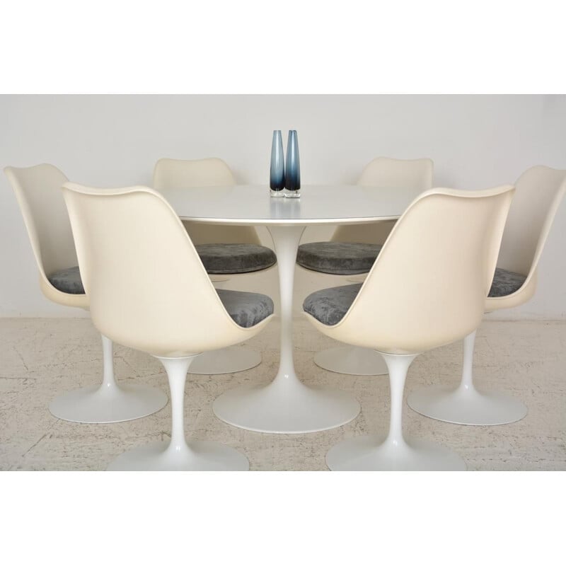 Suite of 6 Vintage swivel chairs 'Tulip' by Eero Saarinen Knoll international 1960