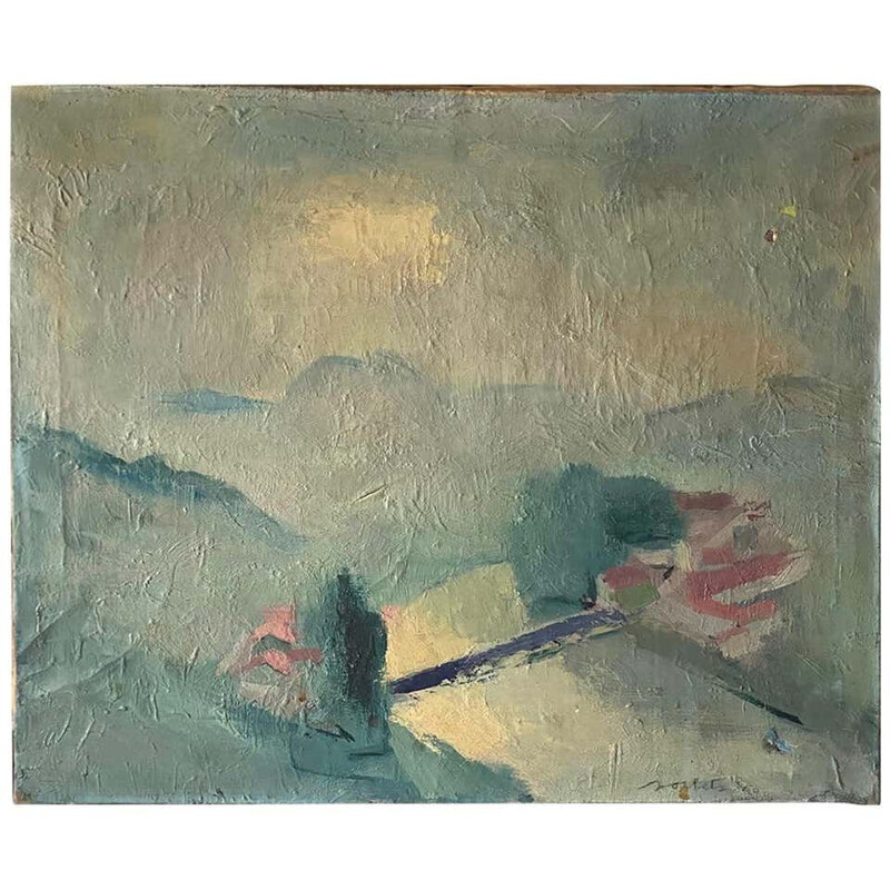 Vintage painting Oil on Canvas by André Sorbets