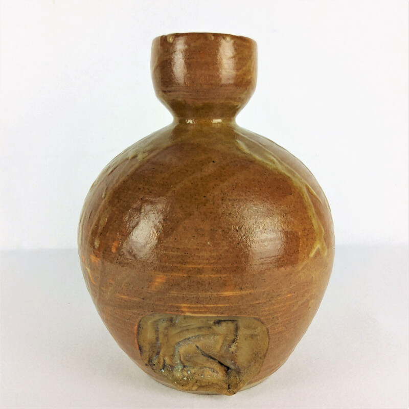 Vaso in ceramica vintage di Baumlin François, 1968