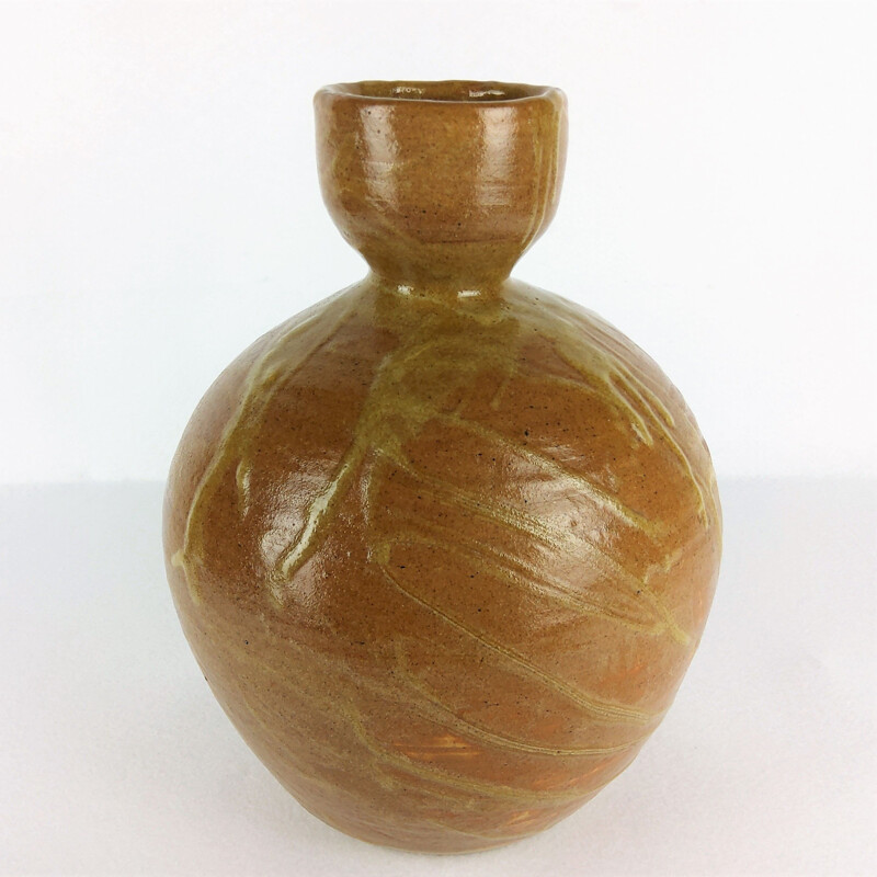 Vintage ceramic vase by Baumlin François, 1968