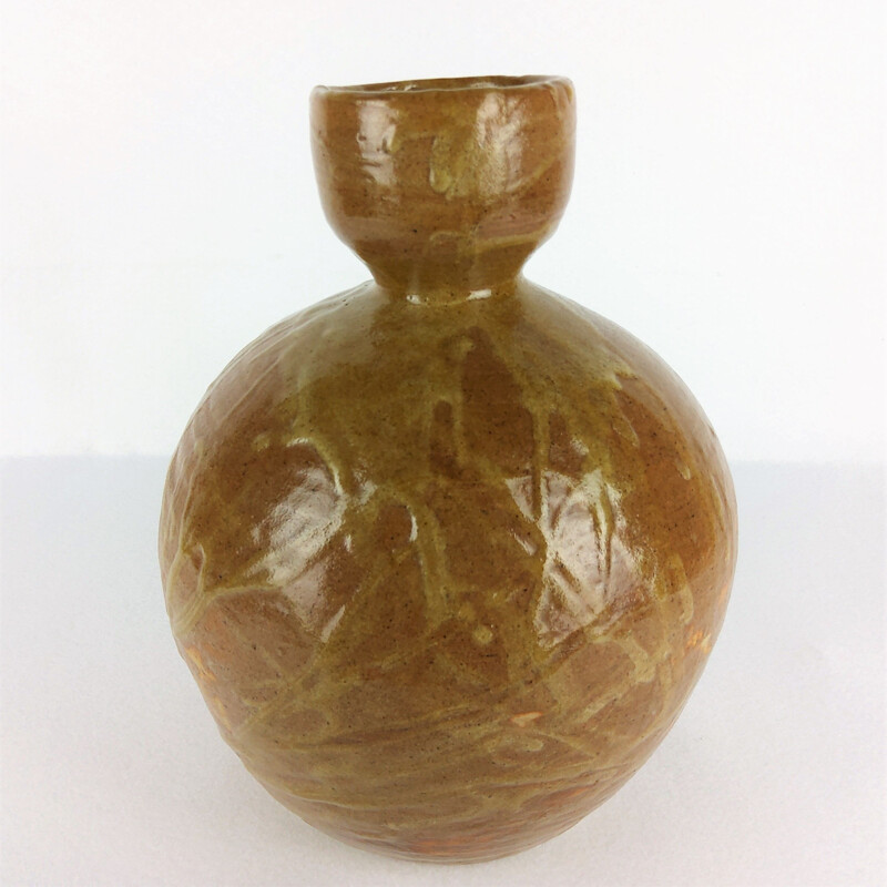 Vintage ceramic vase by Baumlin François, 1968