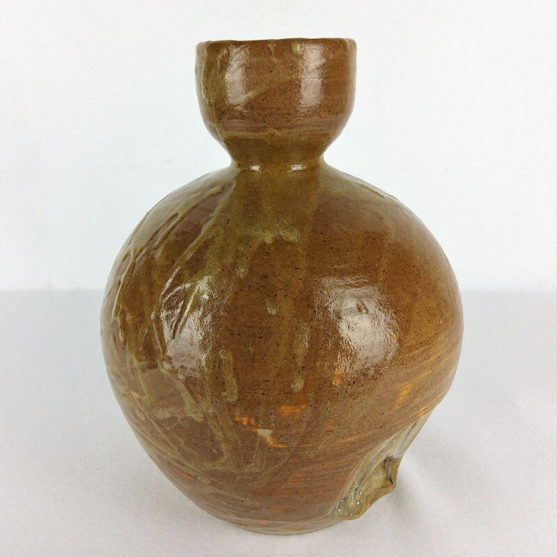 Vintage ceramic vase by Baumlin François, 1968