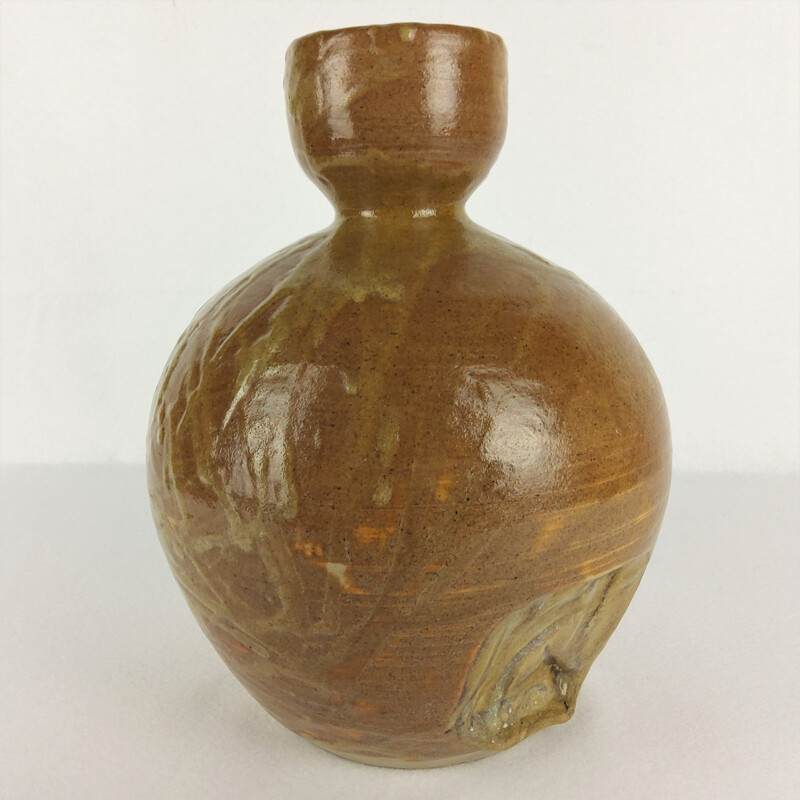 Vintage ceramic vase by Baumlin François, 1968