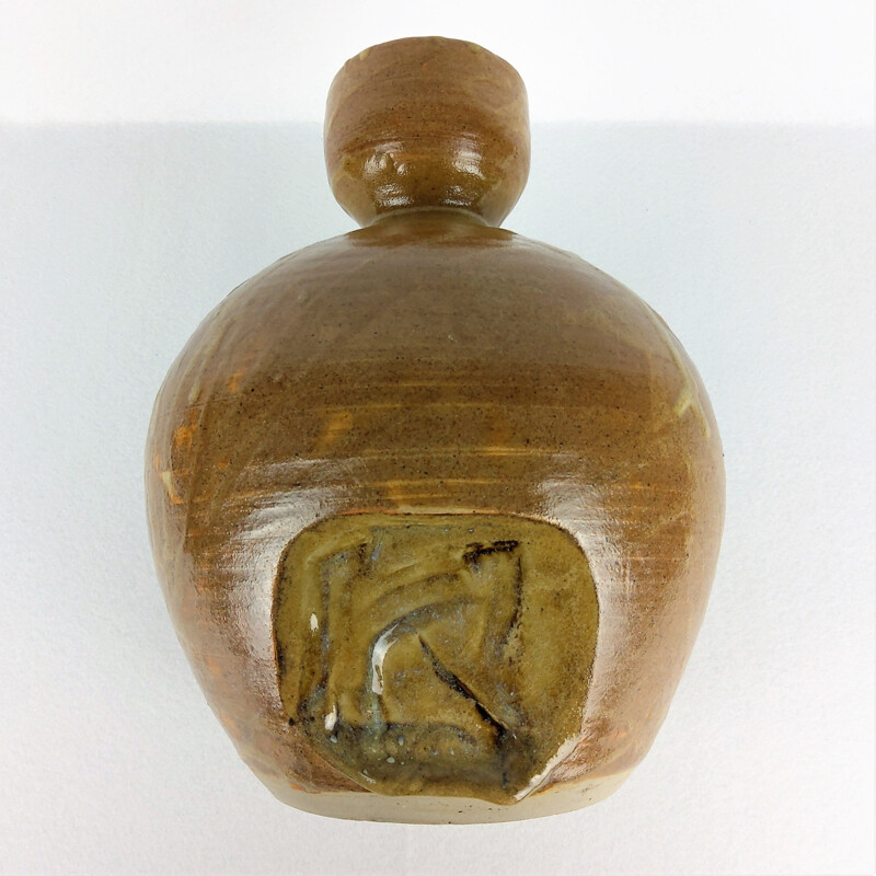 Vintage ceramic vase by Baumlin François, 1968