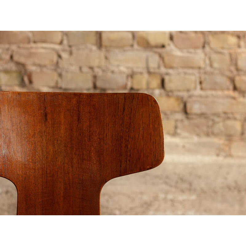 Vintage Hammer chair, N 3103 by Arne Jacobsen for Fritz Hansen, teak hammer, Denmark, 1969