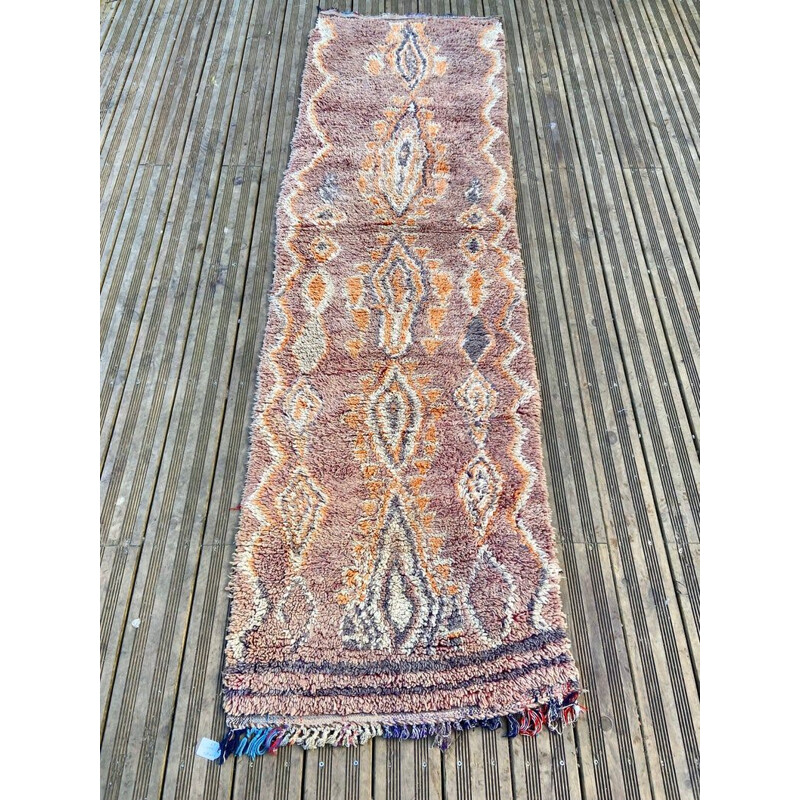 Tapis vintage berbere boujaad violet 