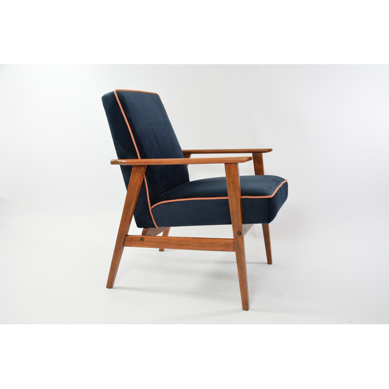 Vintage FOX night blue armchair