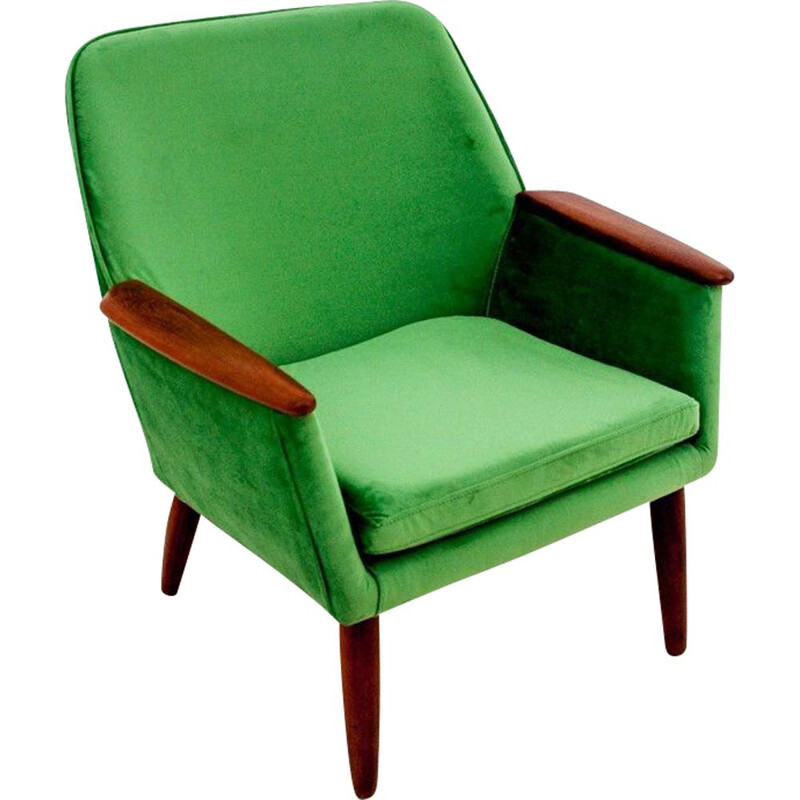 Fauteuil vintage vert - 1960