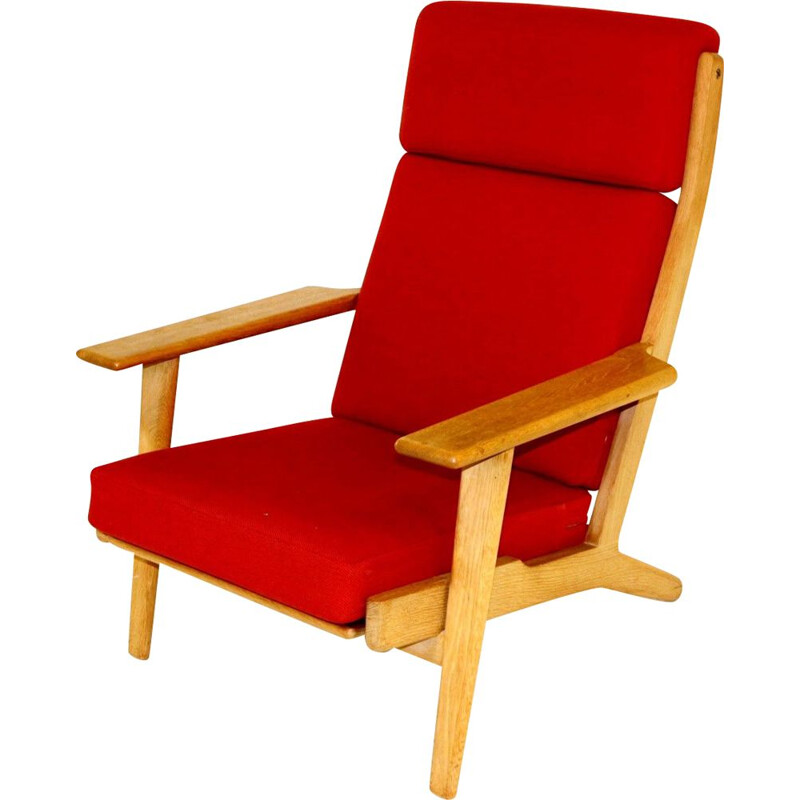 Vintage oak armchair GE-290H Hans J.Wegner Getama, 1960