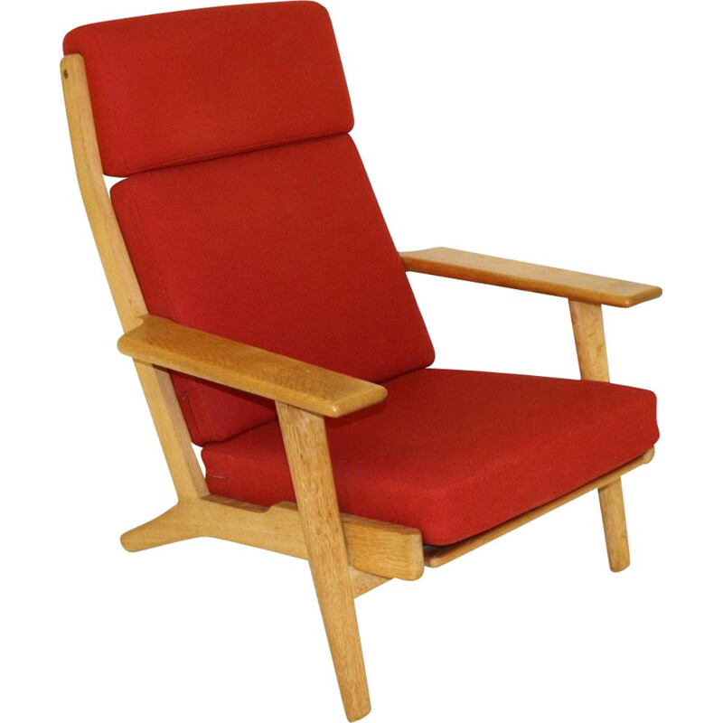 Vintage GE-290H eiken fauteuil Hans J. Wegner Getama, 1960