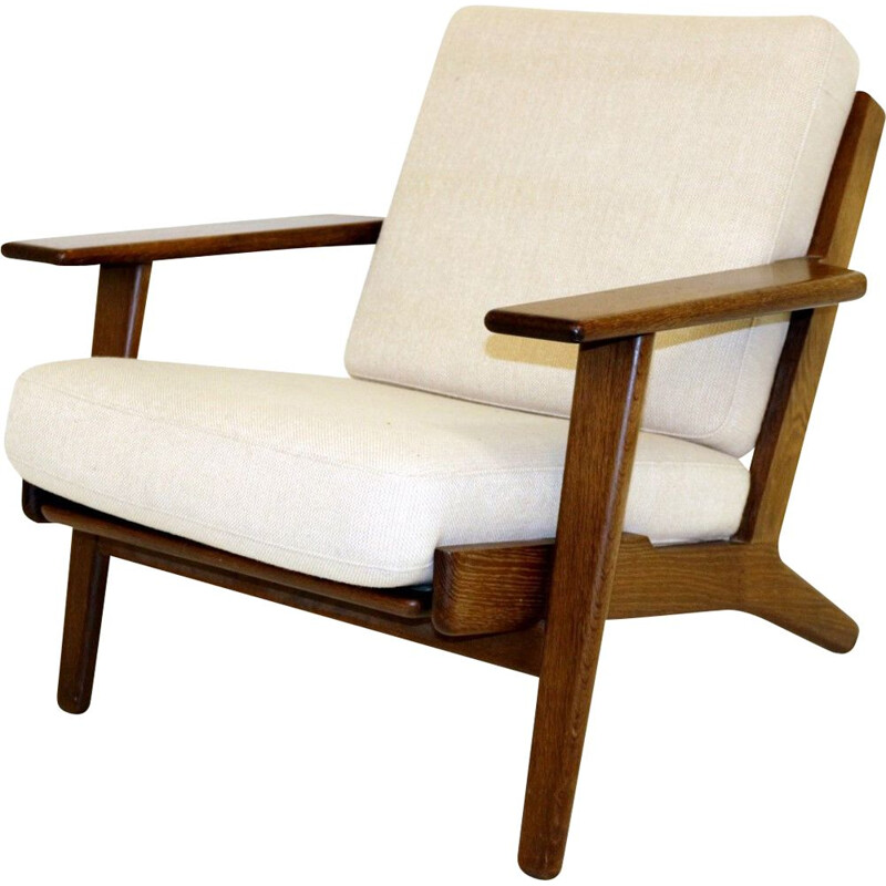 Vintage oak armchair GE-290, Hans J.Wegner, Getama 1960