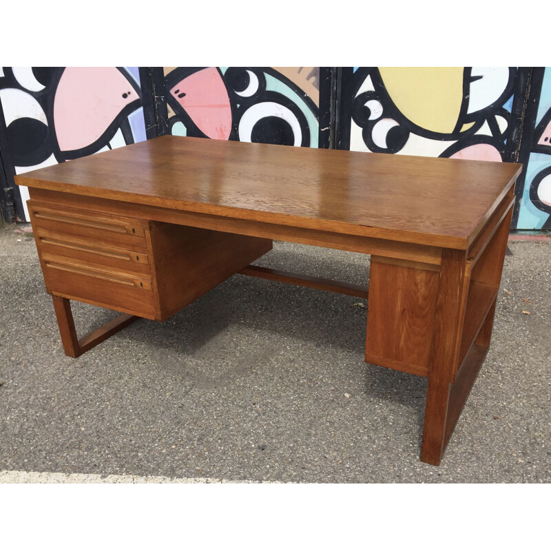 Vintage Peter Hviddt and Olga Molgaard-nielsen 1950 desk