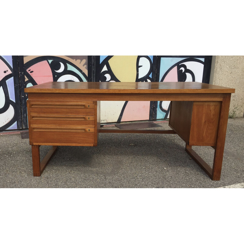 Vintage Peter Hviddt and Olga Molgaard-nielsen 1950 desk