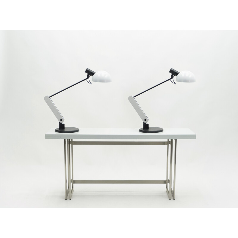 Pair of vintage lamps Harvey Guzzini, Italy 1970