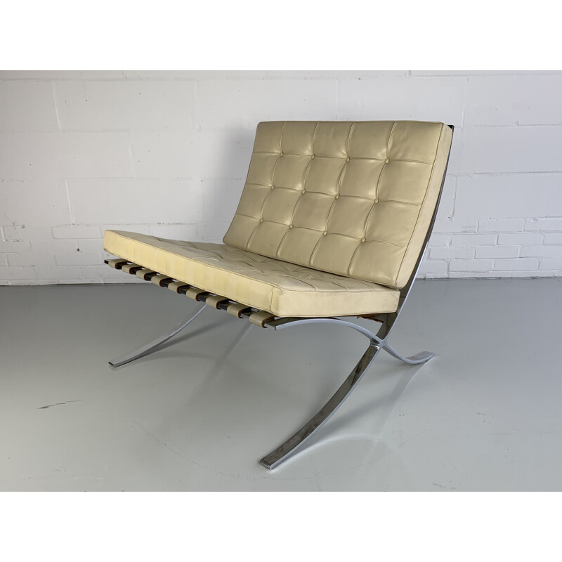 Vintage Barcelona armchair by Ludwig Mies van der Rohe