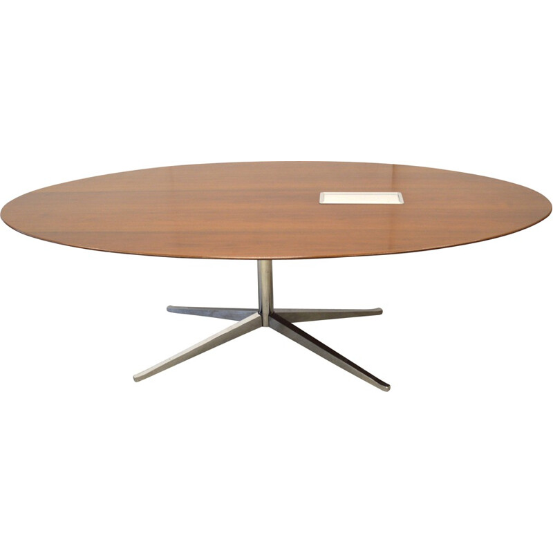 Very large Knoll walnut "Conference" table, Florence KNOLL - 2006