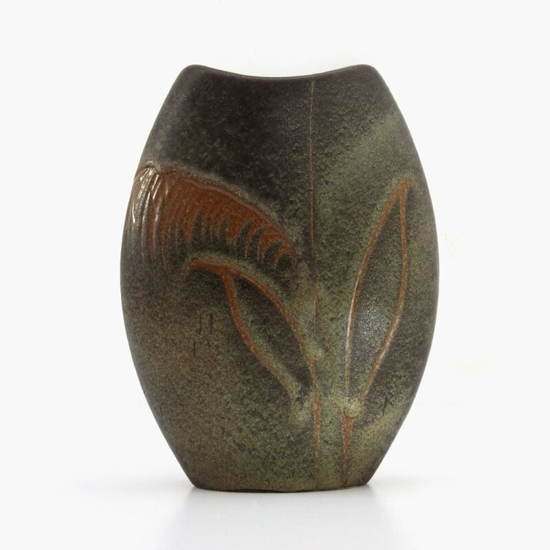 Vintage-Vase aus Keramik und Muranoglas von Scheurisch, Italien 1980