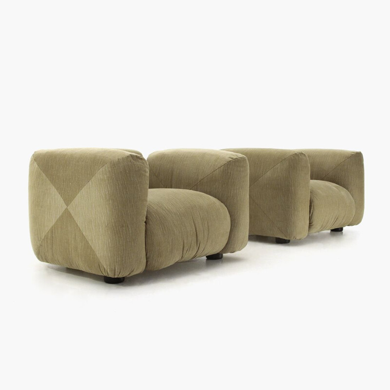 Pair of vintage "Marius & Marius" armchairs by Mario Marenco for Arflex, 1970s