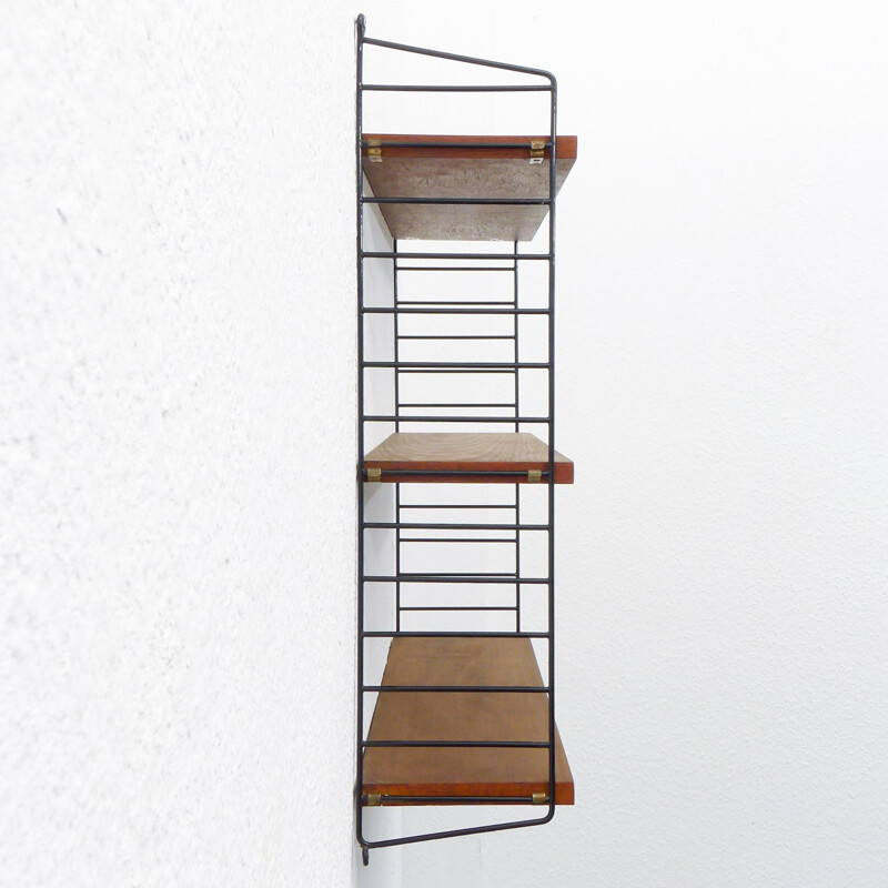 Modular shelving system in teak, Nisse STRINNING - 1950s