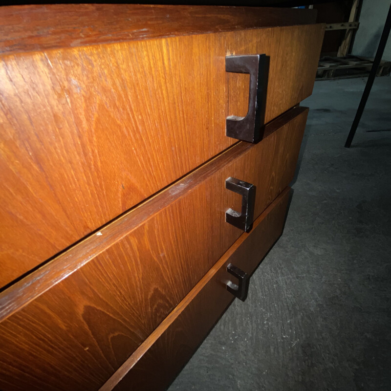 Vintage teak and formica desk Paul Geoffroy 1950