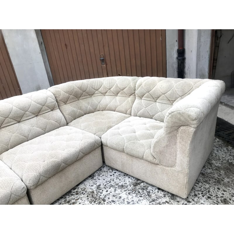 Vintage sofa and armchairs Laauser 1960 modular set