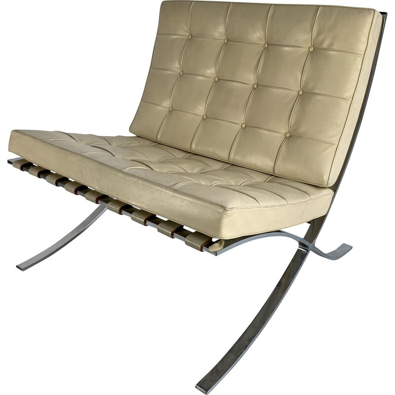 Vintage Barcelona armchair by Ludwig Mies van der Rohe