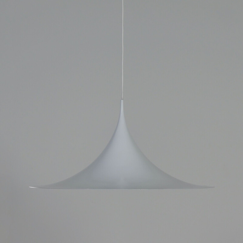 Lampada a sospensione bianca vintage di Bonderup e Thorup per Fog Morup, 1960