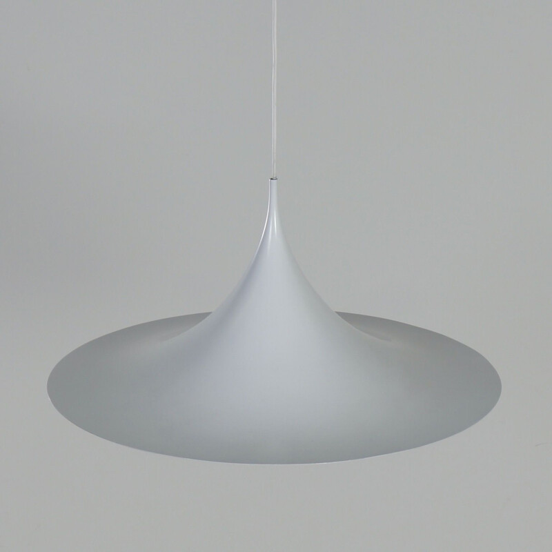 Vintage white pendant lamp by Bonderup and Thorup for Fog Morup, 1960