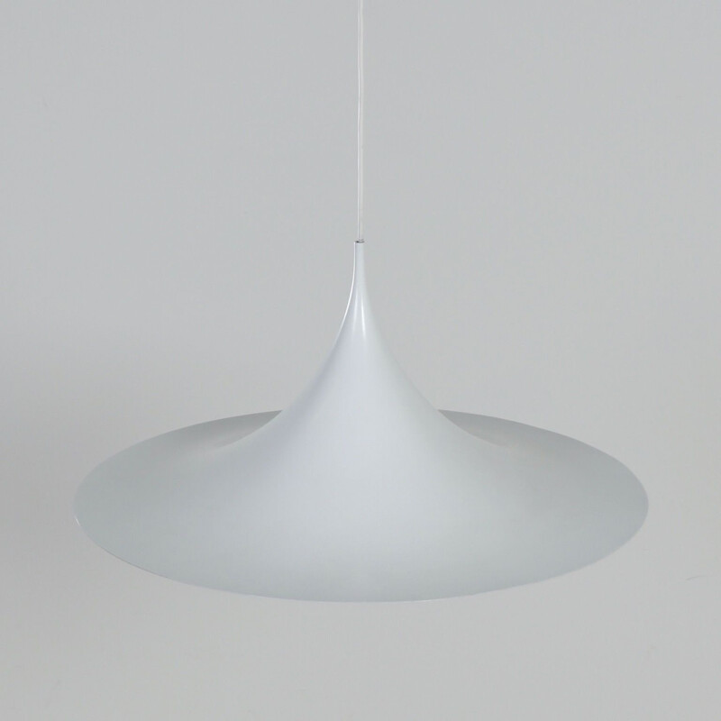 Vintage white pendant lamp by Bonderup and Thorup for Fog Morup, 1960