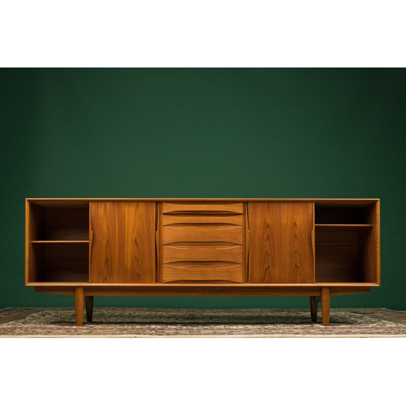 Vintage teak sideboard by Axel Christensen for Omann Jun, 1960s