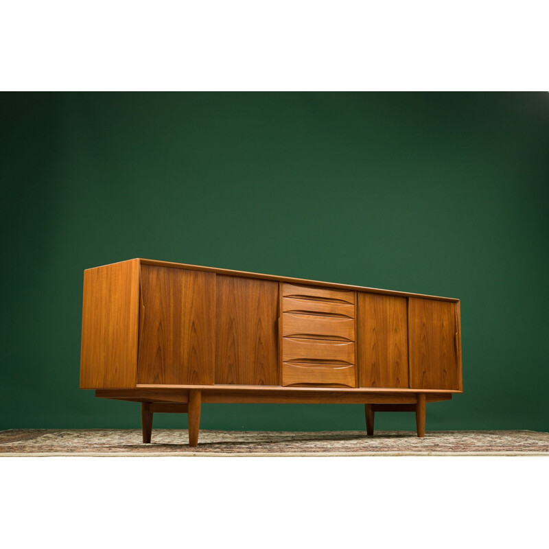 Vintage teak sideboard by Axel Christensen for Omann Jun, 1960s