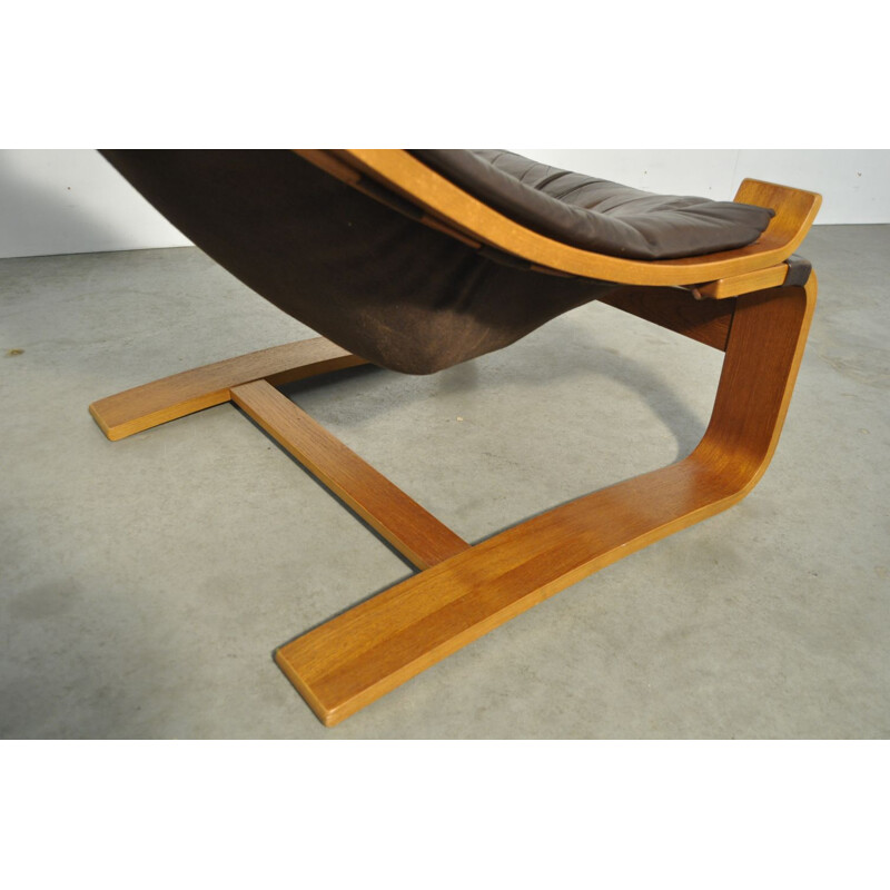 Vintage 'Kroken' lounge chair by Ake Fribyter for Nelo Mobel, Sweden 1970s 