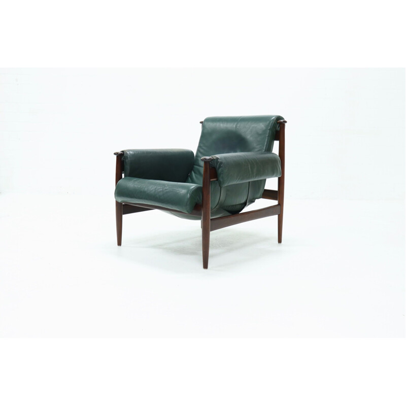 Vintage Easy Chair Admiral de Ire Möbler Eric Merthen Palo de rosa Suecia 1960