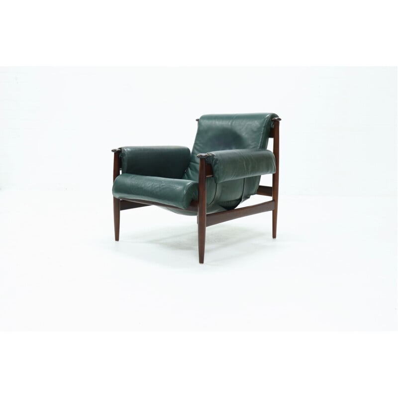 Vintage Easy Chair Admiral de Ire Möbler Eric Merthen Rosewood Suécia 1960