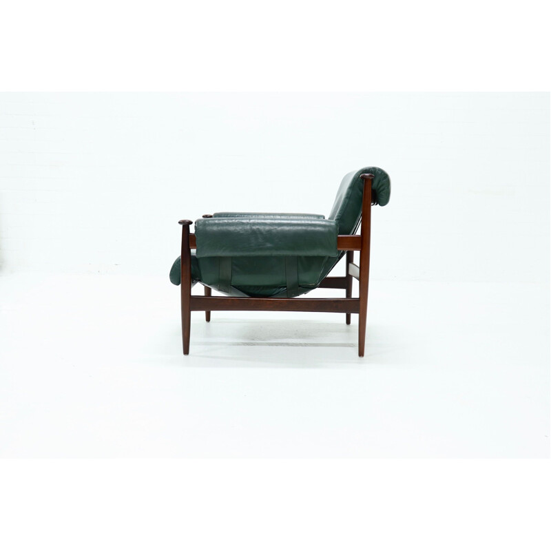 Admiralssessel Vintage Easy Chair von Ire Möbler Eric Merthen Rosewood Schweden 1960
