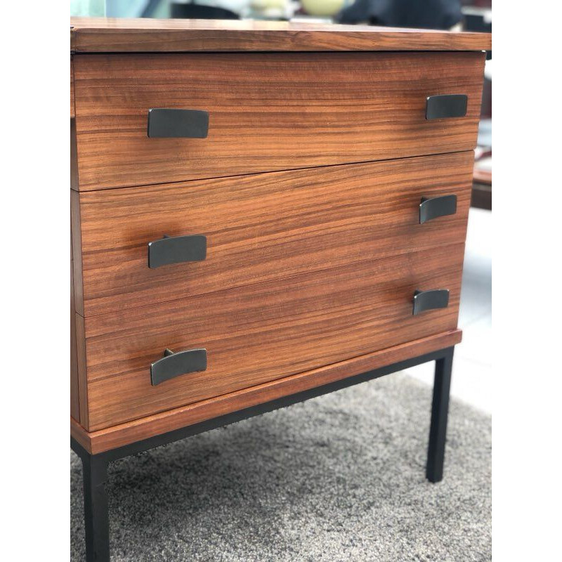 Vintage Rosewood desk by Antoine Philippon & Jacqueline Lecoq, 1960