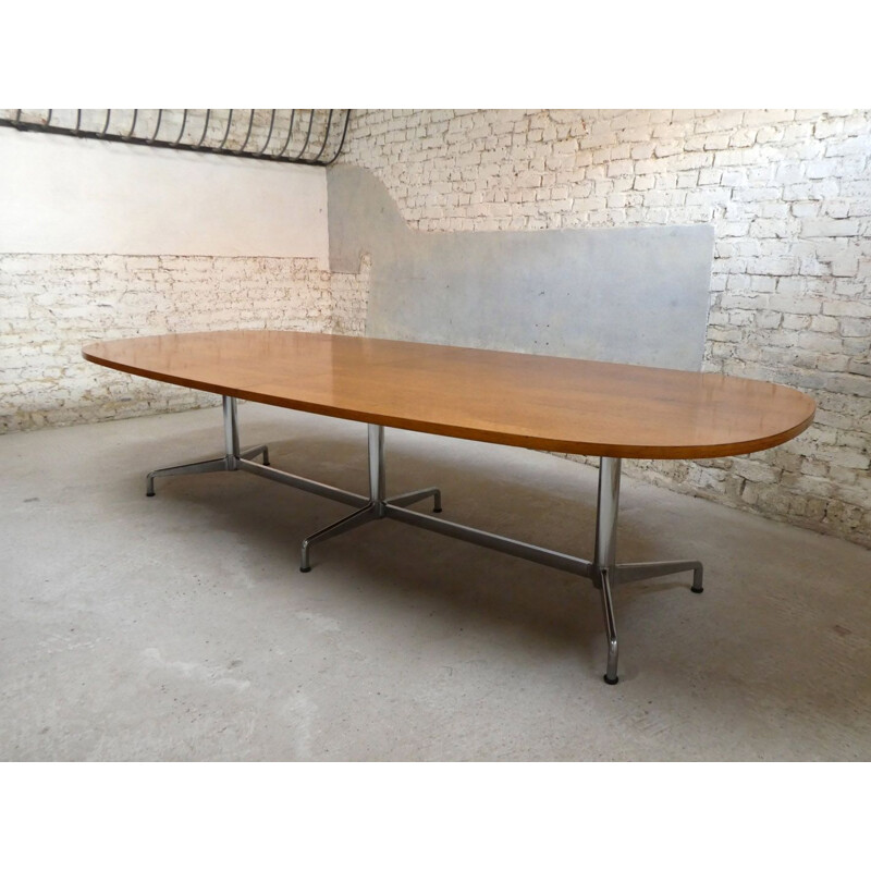 Grande table vintage de Giancarlo Piretti pour Castelli, 1970